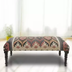 Kirklands Home Multicolor Southwestern Geometric Bench Online
