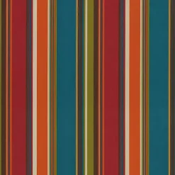 Kirklands Home Multicolor Striped Outdoor Loveseat Cushion Discount