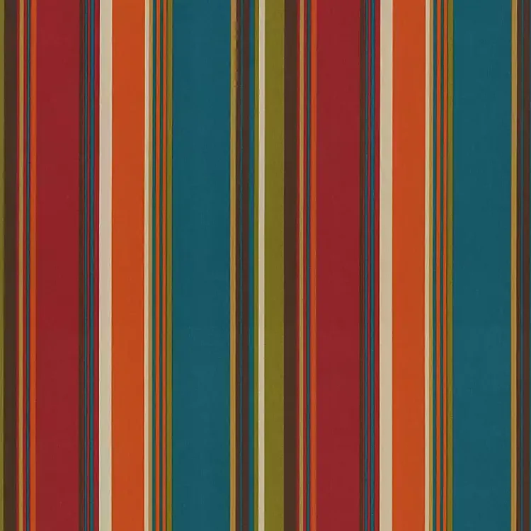 Kirklands Home Multicolor Striped Outdoor Loveseat Cushion Discount