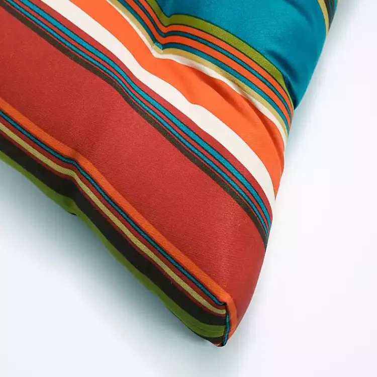 Kirklands Home Multicolor Striped Outdoor Loveseat Cushion Discount