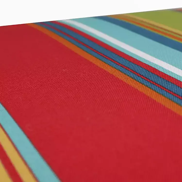 Kirklands Home color Striped Outdoor Bench Cushion Multi New