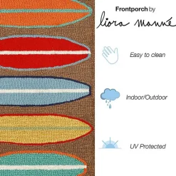 Kirklands Home color Surfboard Outdoor Accent Rug, 30x20 Multi Discount