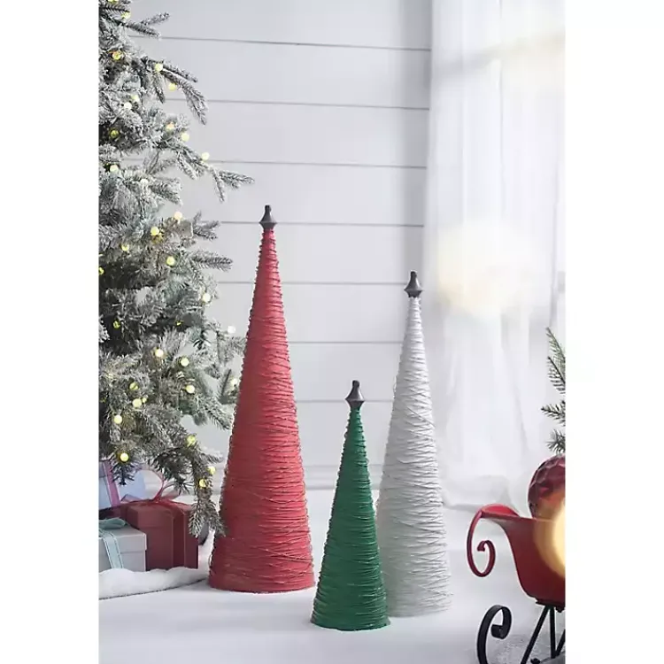 Christmas Decorations>Kirklands Home Multicolor Swirled Iron Christmas Trees, Set of 3