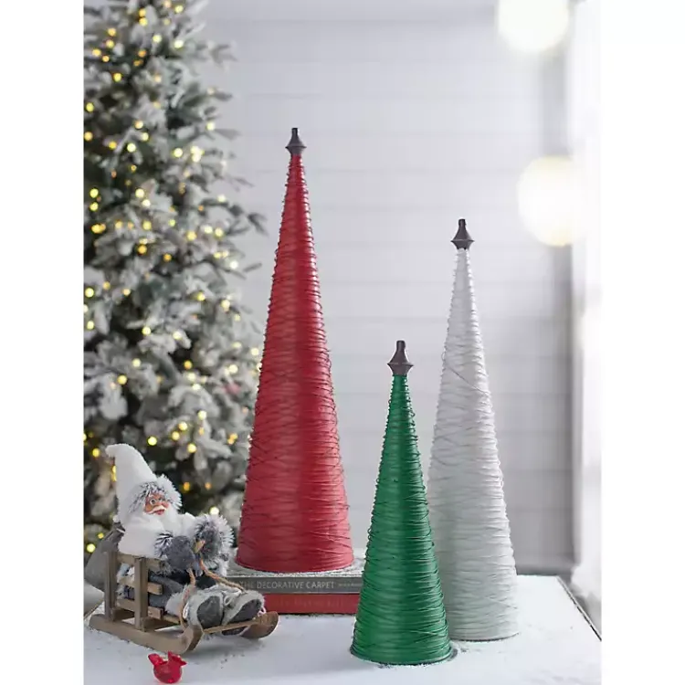 Christmas Decorations>Kirklands Home Multicolor Swirled Iron Christmas Trees, Set of 3