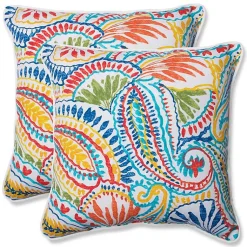 Kirklands Home Multicolor Ummi Outdoor Pillows, Set of 2 New