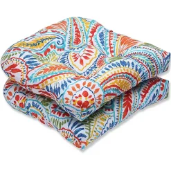 Kirklands Home Multicolor Ummi Wicker Cushions, Set of 2 Online