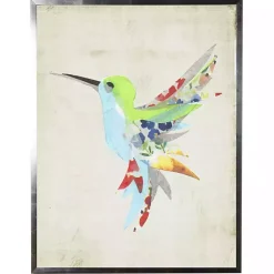 Kirklands Home color Watercolor Hummingbird Framed Art Print Multi Discount