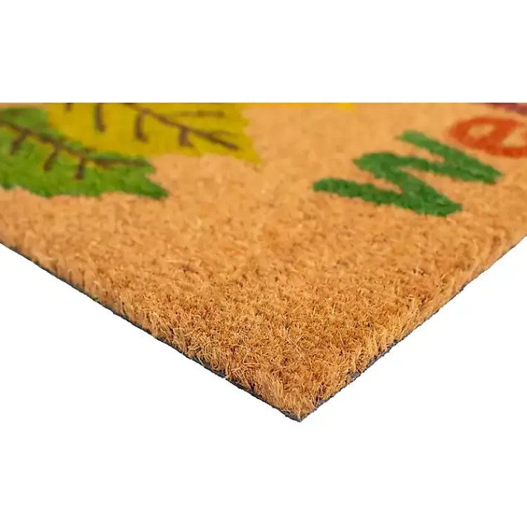 Fall>Kirklands Home Multicolor Welcome Fall Leaves Doormat, 29x17 in.