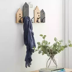 Kirklands Home Multicolor Wood Building Wall Hooks