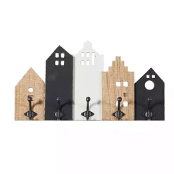 Kirklands Home Multicolor Wood Building Wall Hooks