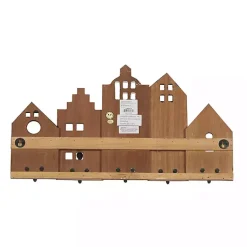 Kirklands Home Multicolor Wood Building Wall Hooks