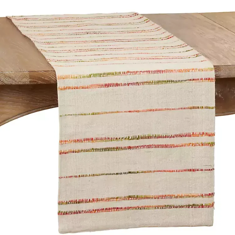 Kirklands Home Multicolor Woven Lines Table Runner, 54 in. Sale