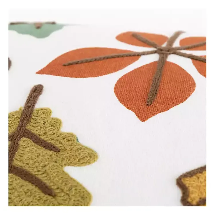 Fall>Kirklands Home colored Leaves Harvest Throw Pillow Multi