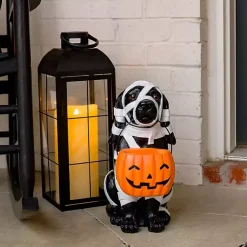 Halloween>Kirklands Home Mummy Dog Halloween Statue