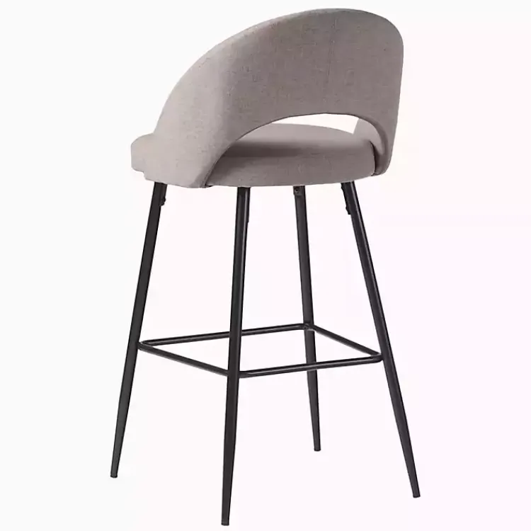 Kirklands Home Mushroom Upholstered Charli Bar Stools, Set of 2 Gray Outlet