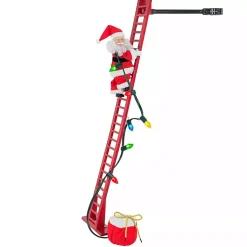 Christmas Decorations>Kirklands Home Musical Climbing Super Santa Multi