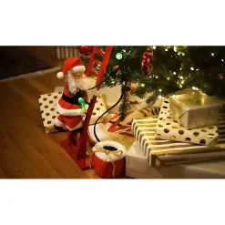 Christmas Decorations>Kirklands Home Musical Climbing Super Santa Multi