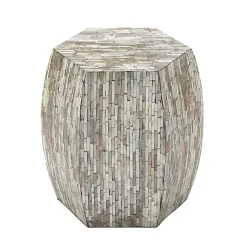 Kirklands Home Mussel Shell Hexagonal Accent Table Multi Online