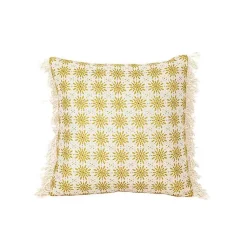 Kirklands Home Mustard Boho Floral Indoor/Outdoor Pillow Online