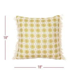Kirklands Home Mustard Boho Floral Indoor/Outdoor Pillow Online