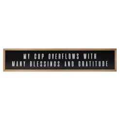 Kirklands Home My Cup Overflows Wall Plaque New