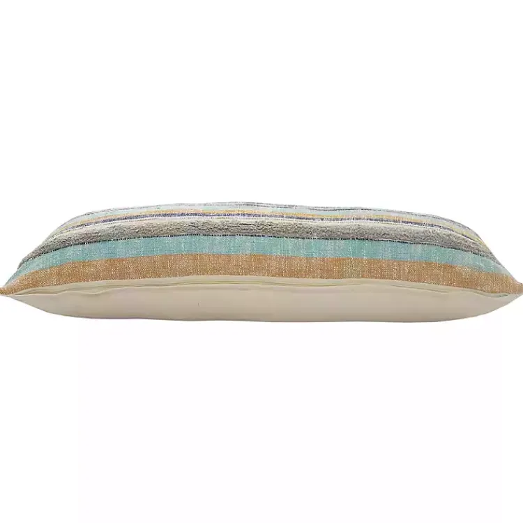Pillows>Kirklands Home Myrtle Tufted Stripes Lumbar Pillow