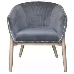 Kirklands Home Nadia Velvet Club Chair Gray Online