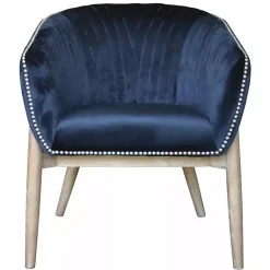 Kirklands Home Nadia Navy Velvet Club Chair Blue Online
