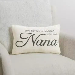 Pillows>Kirklands Home Nana Embroidered Lumbar Pillow
