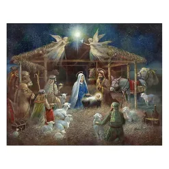 Christmas Art & Wall Decor>Kirklands Home Nativity at Twilight Canvas Art Print