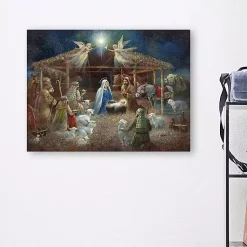 Christmas Art & Wall Decor>Kirklands Home Nativity at Twilight Canvas Art Print