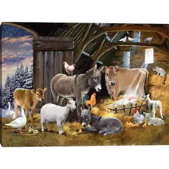 Christmas Art & Wall Decor>Kirklands Home Nativity Scene Christmas Wall Art Print Multi