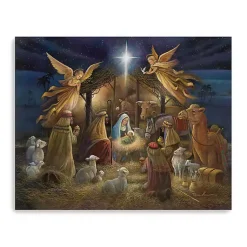 Christmas Art & Wall Decor>Kirklands Home Nativity Scene Giclee Canvas Art Print Multi