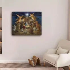Christmas Art & Wall Decor>Kirklands Home Nativity Scene Giclee Canvas Art Print Multi