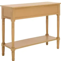 Kirklands Home Natural 2- Drawer Samantha Console Table Tan Discount
