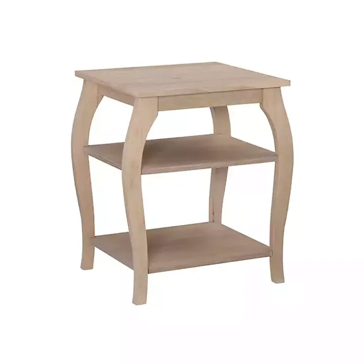 Kirklands Home Natural Prismatic Wood Accent Table Brown Online