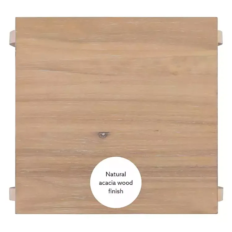 Kirklands Home Natural Prismatic Wood Accent Table Brown Online