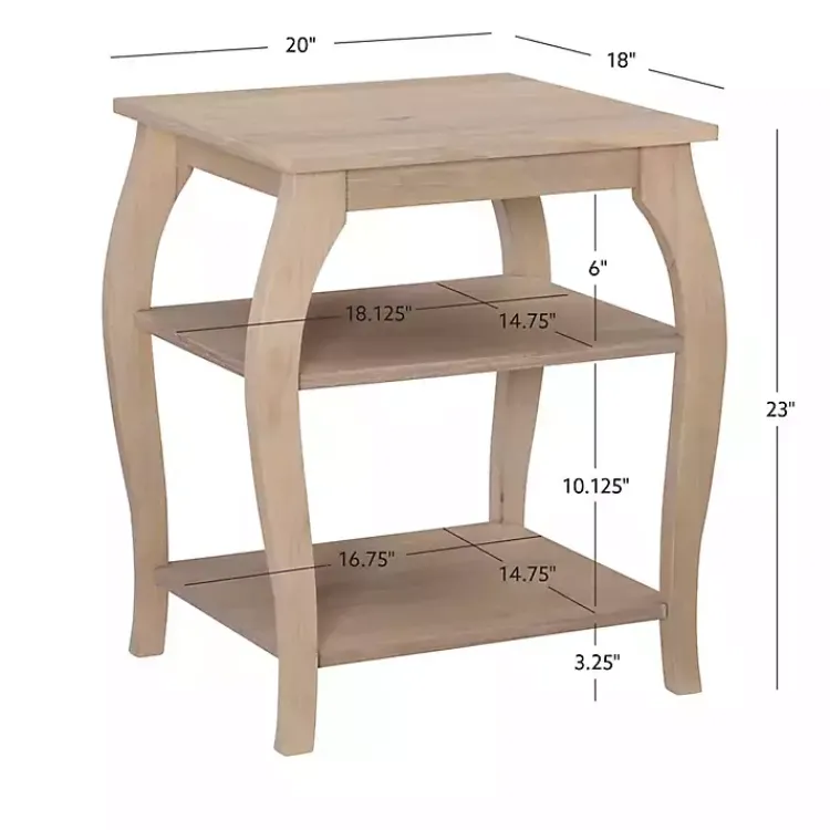 Kirklands Home Natural Prismatic Wood Accent Table Brown Online