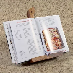 Kirklands Home Natural Acacia Wood Cookbook Holder Brown Sale