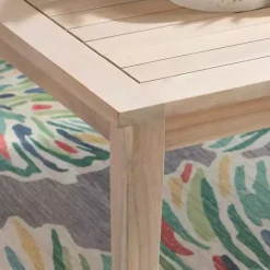 Kirklands Home Natural Acacia Wood Slatted Outdoor Coffee Table Tan Online
