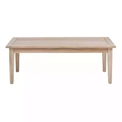 Kirklands Home Natural Acacia Wood Slatted Outdoor Coffee Table Tan Online
