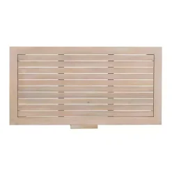 Kirklands Home Natural Acacia Wood Slatted Outdoor Coffee Table Tan Online