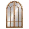 Kirklands Home Natural Arched Pane Doors Wall Mirror Clearance
