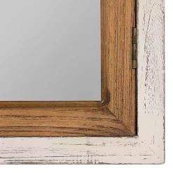 Kirklands Home Natural Arched Pane Doors Wall Mirror Clearance