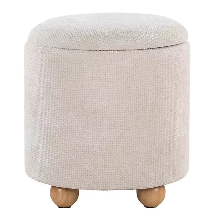 Kirklands Home Natural Bacci Nesting Ottomans, Set of 2 Tan Sale