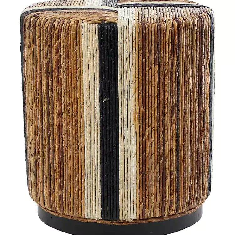 Kirklands Home Natural Banana Leaf Wrapped Accent Table Sale