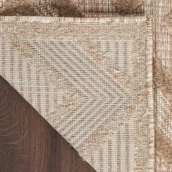 Kirklands Home Natural Beige Diamond Indoor/Outdoor Area Rug, 4x6 Tan Best
