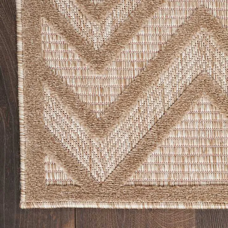 Kirklands Home Natural Beige Diamond Indoor/Outdoor Area Rug, 4x6 Tan Best