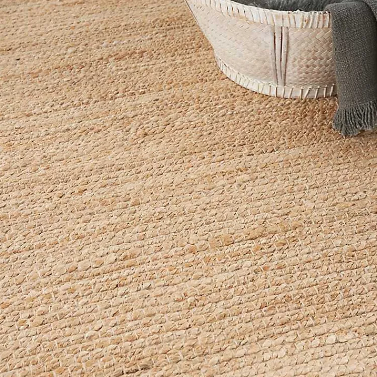 Kirklands Home Natural Bleach Jute Reversible Area Rug, 4x6 Tan Clearance