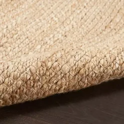 Kirklands Home Natural Bleach Jute Reversible Area Rug, 5x7 Tan Outlet